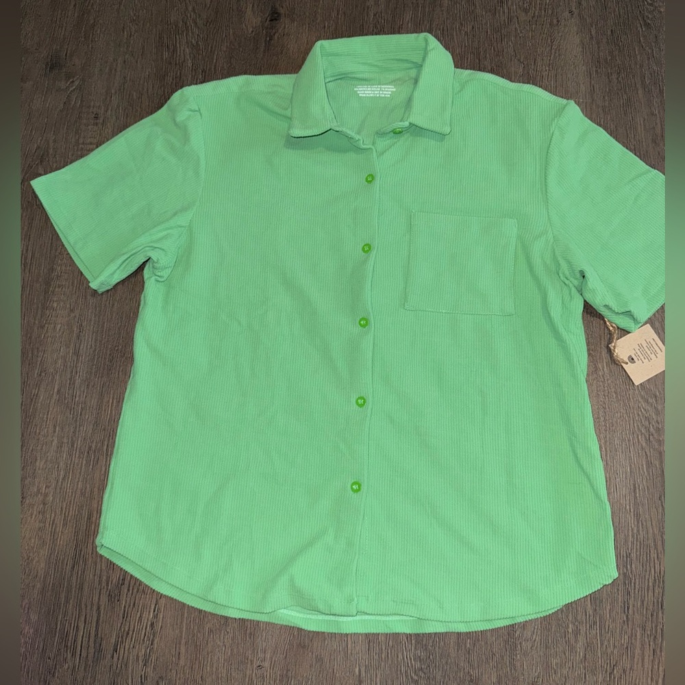 Toast swim size medium oversized ribbed top